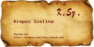 Krepsz Szelina névjegykártya